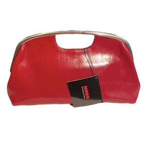 Hobo metal handled clutch NWT.
